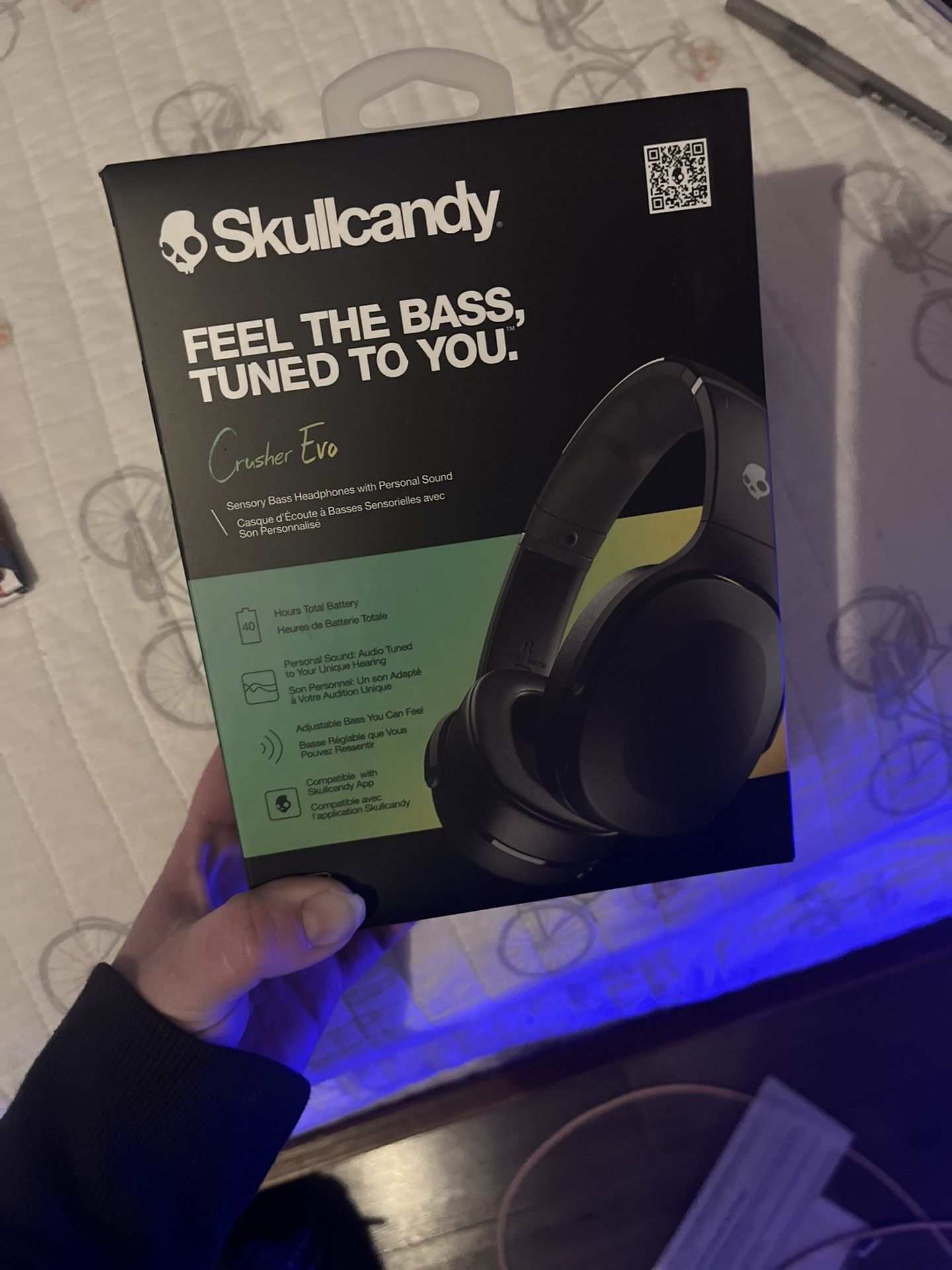 SkullCandy Crusher Evo Wireless BT Headphones