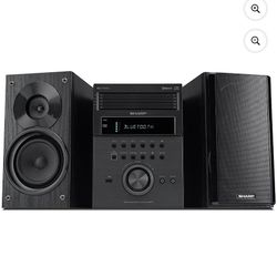 Sharp XL-HF203B - Audio system - 50 Watt (total)