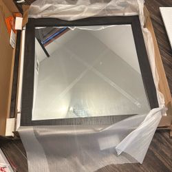 Giant Mirror Brown Wood