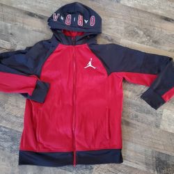 Boys Size xl Air Jordan Hoodie Red and Black
