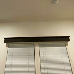 Dark Wood Cornice Curtain Box 72"