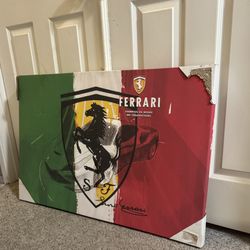 New Ferrari Racing F1 Canvas Commemorative Picture