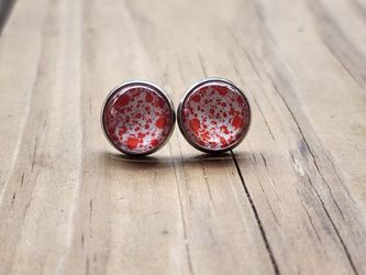 Horror Blood Splatter Earrings
