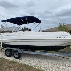 1999 MONTEREY 23 FT DECK BOAT