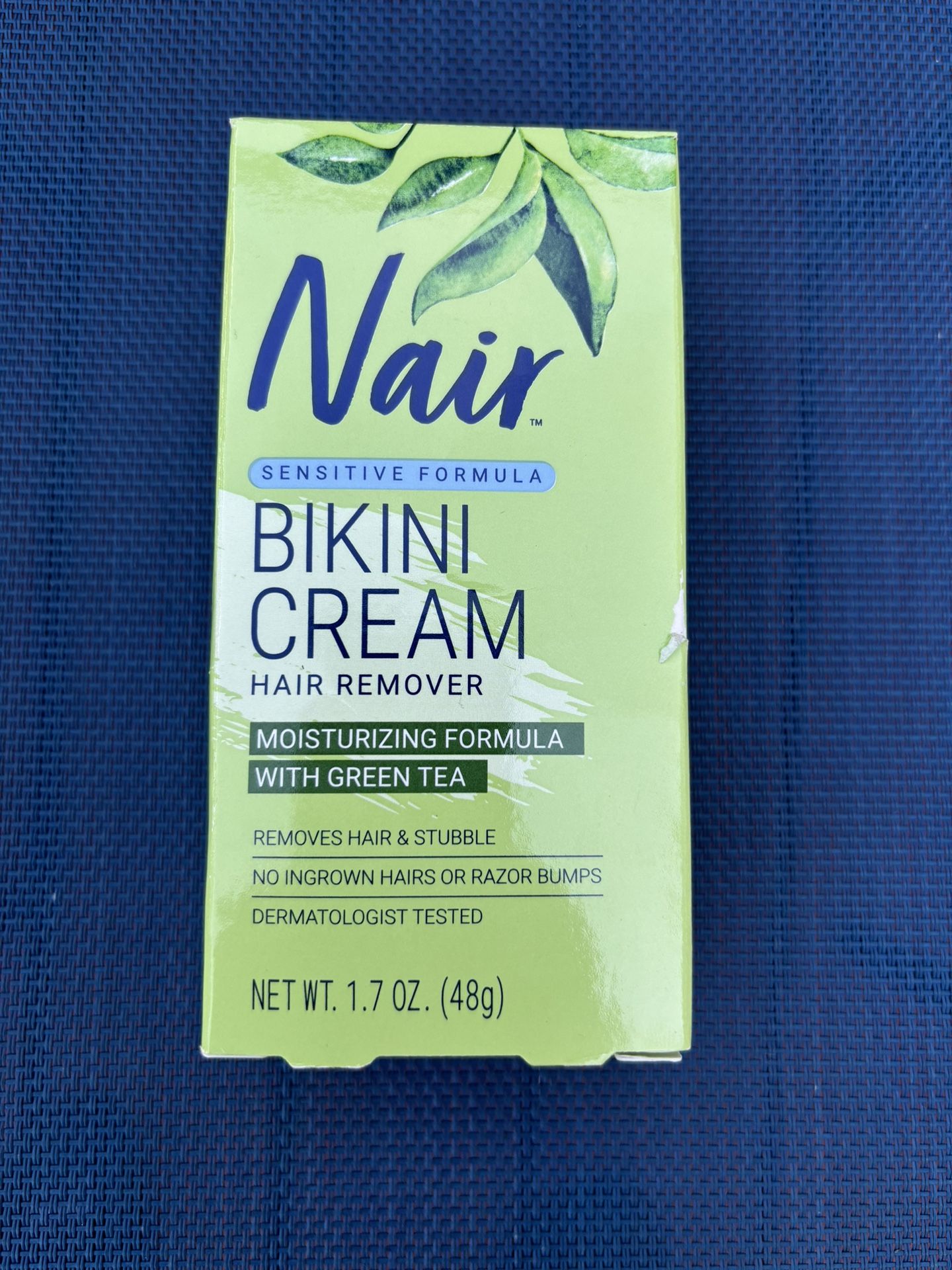 Nair Hair Remover Sensitive Formula Bikini Cream Hair Removal, 1.7 Oz Box New