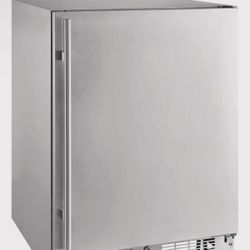 #16 Insignia™ - 5.4 Cu. Ft. Indoor/Outdoor Mini Fridge with ENERGY STAR Certification - Stainless Steel