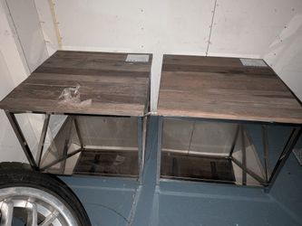 Reclaimed Wood End Tables