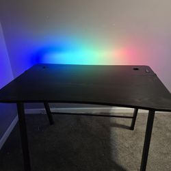 Gaming Desk with LED Lights and Headphone Holder - Room Essentials™