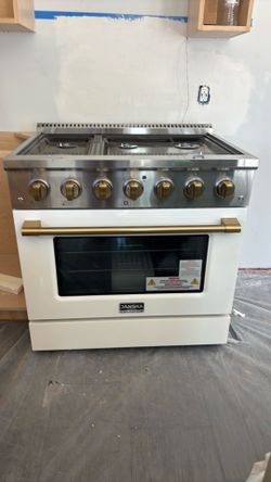 Janska 36" gas stove new 2499 obo