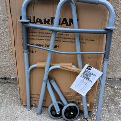 New Walker, Folds, Aluminum With Wheels 