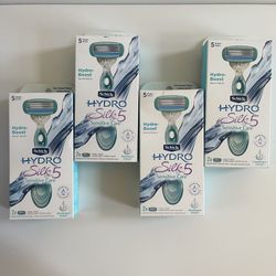 Schick Hydro Silk Ultra-Sensitive 5 Blade Razor for Women, 1 Handle, 2 Refills , (4)/$24