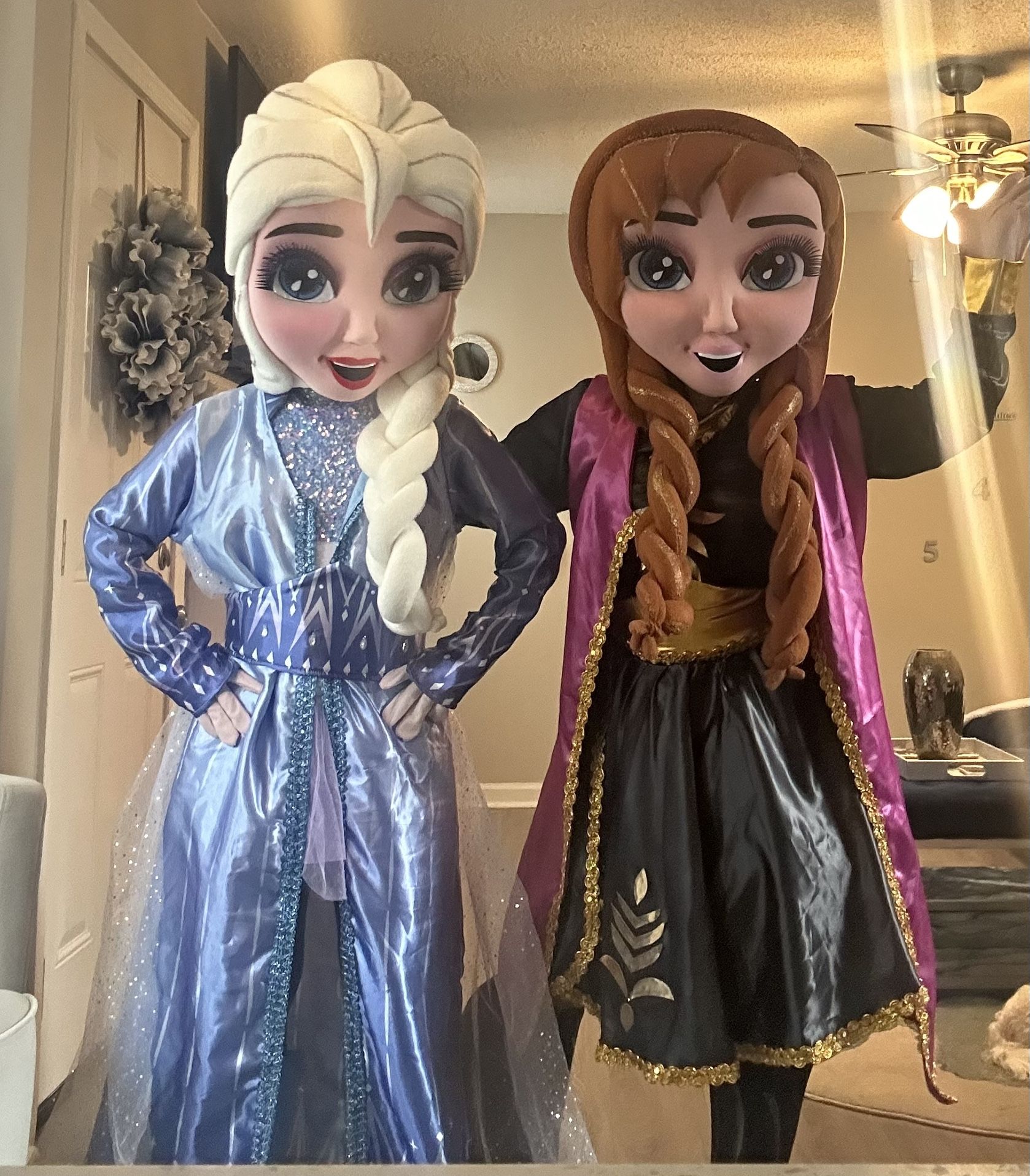 Elsa And Anna Mascot