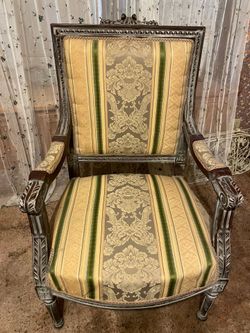 Louis XVI style fauteuil (open-arm chair)
