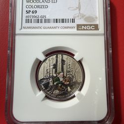🧝‍♀️ 2016 Canada $25 Woodland Elf – Colorized  NGC SP69 – Exceptional Specimen Strike