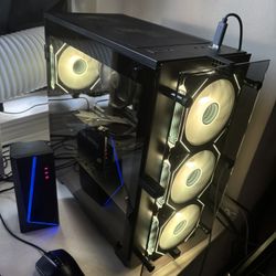 Stratos Micro Gaming Desktop PC - NVD GeForce RTX 5060 TI 16GB, AMD Ryzen 7 5700X, 32GB DDR4 RAM, 2TB NVMe SSD, WiFi, Windows 11 Pro 