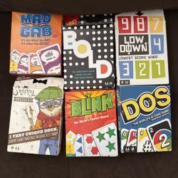 6 PACK OF CARD GAMES