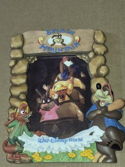RARE VTG Walt Disney World Splash Mountain 3D Resin Photo Frame