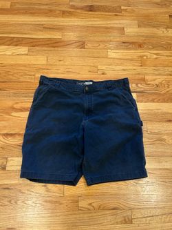 Navy blue carhartt jorts with a relaxed fit Size 40x11 #summer #outdoors #carharrt #jorts