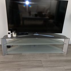 TV Stand Storage for TVs Glass 