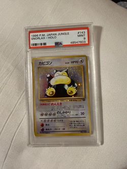1996-97 Japanese snorlax jungle holo PSA 9