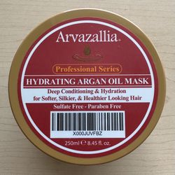 Arvazallia Hydrating Argan Oil Hair Mask and Deep Conditioner for Dry or Damaged Hair - 8.45 Oz