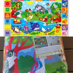 New Baby Play Mat for Floor Plush ABC Playmat for Toddlers and Infants