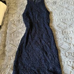 Abercrombie And Fitch Blue Bodycon Dress Y2K 