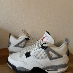 Jordan 4 White Cement 2025 Size 10.5