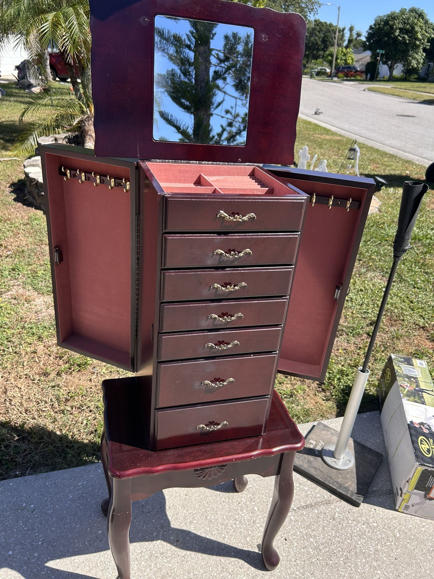 Cherrywood JEWELRY ARMOIRE