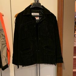 Heavy suede fringe jacket perfect condition