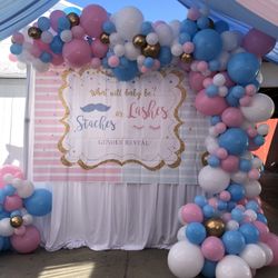 Gender Reveal Balloons Garland 