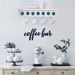 The Kcup Shelf: Coffee Storage Wall Mounted Kitchen Decor