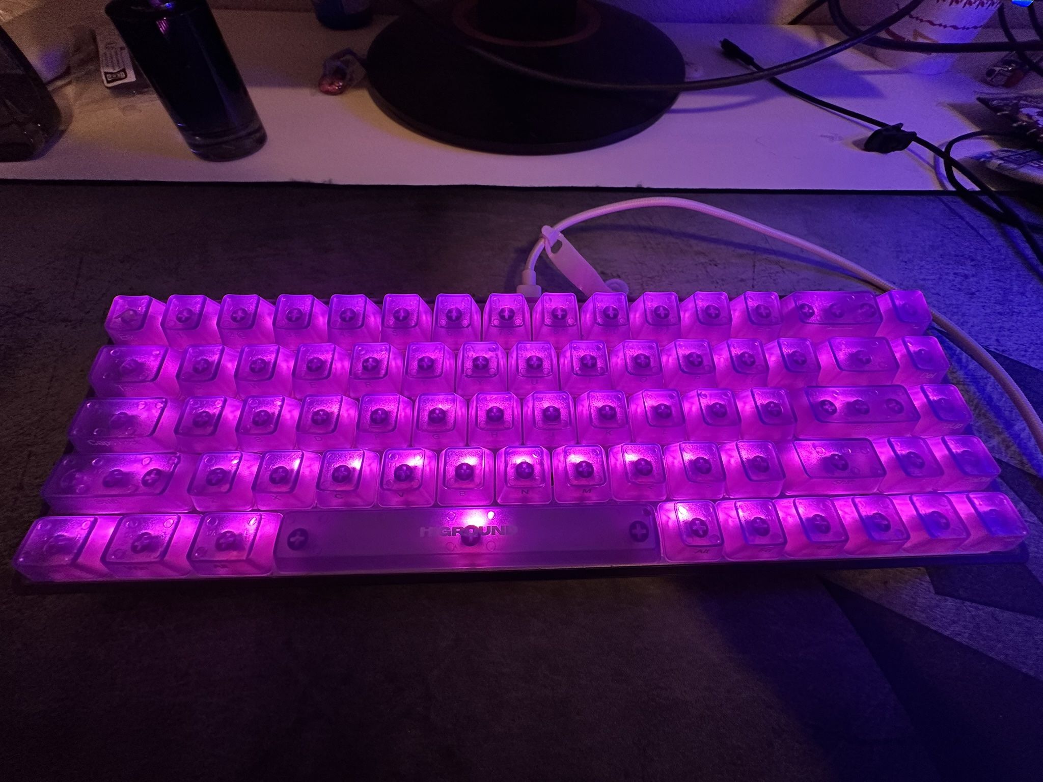 Higround Basecamp 65 Keyboard - AMETHYST (White Flame Switch)