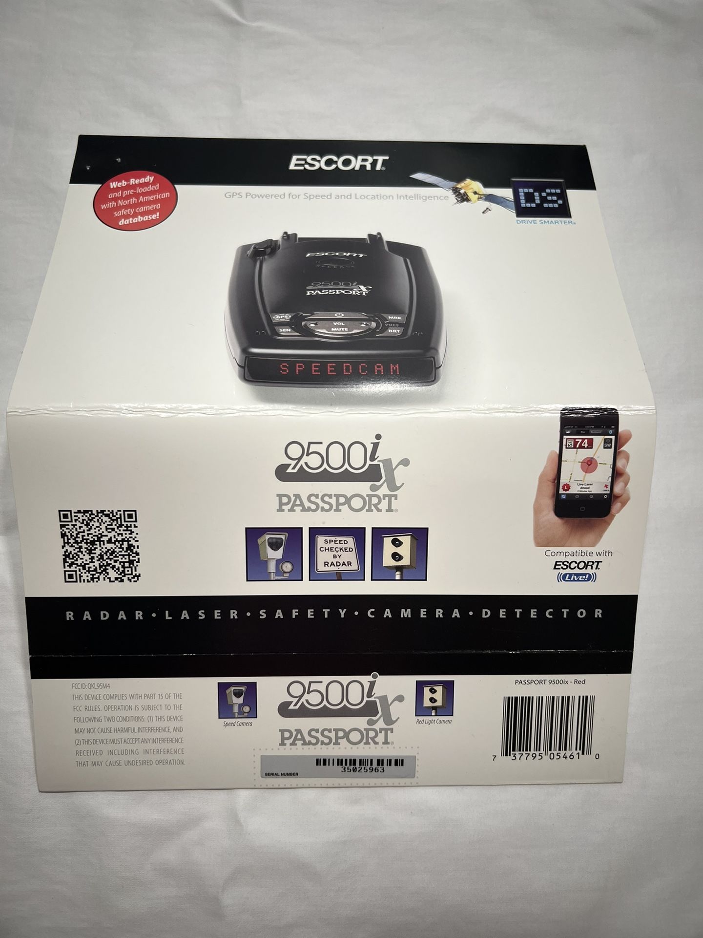 Radar Laser Detector - Escort 9500i With 2nd Car Kit