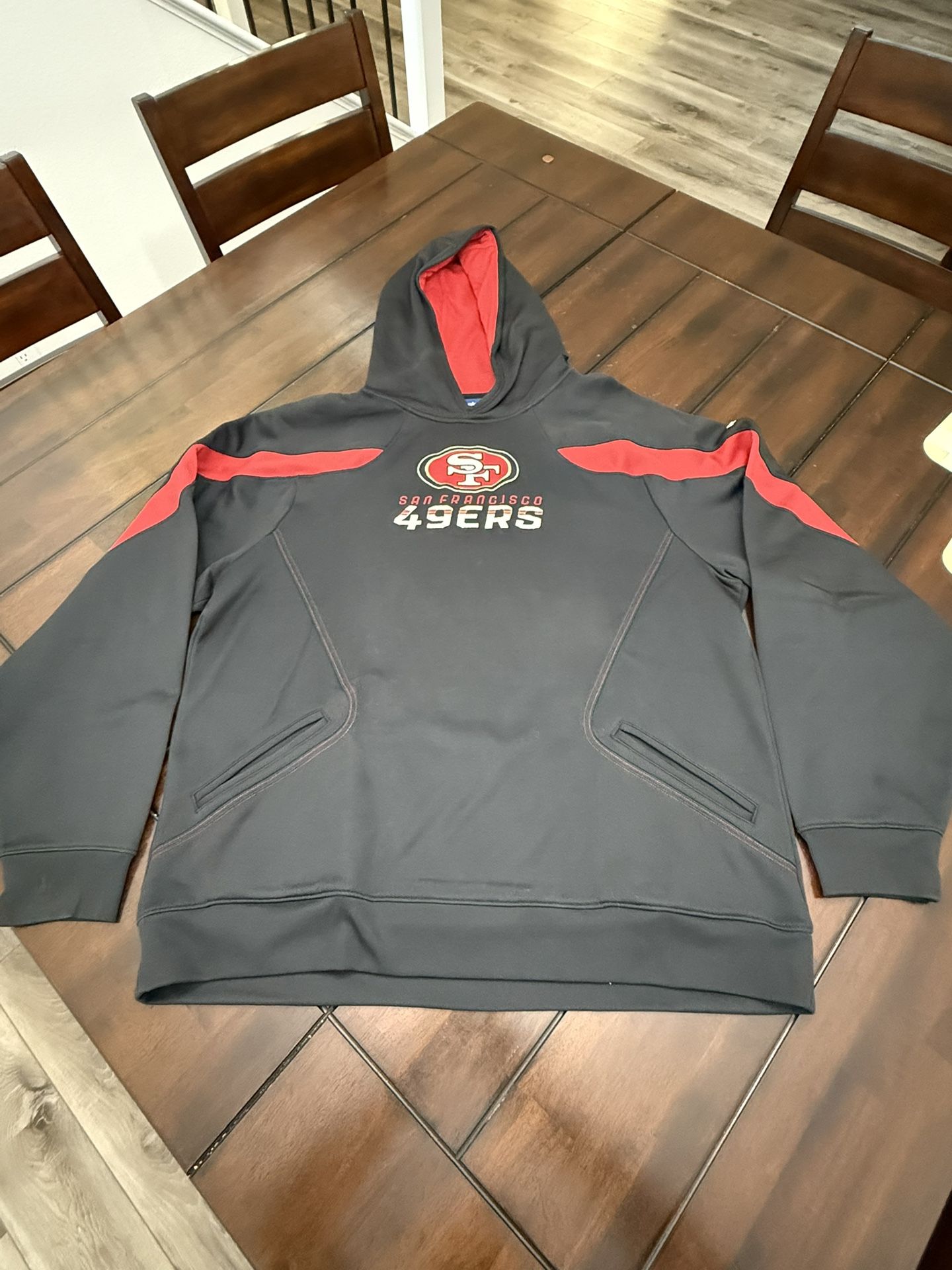 Vintage Reebok 49ers Pull Over Hoodie XL