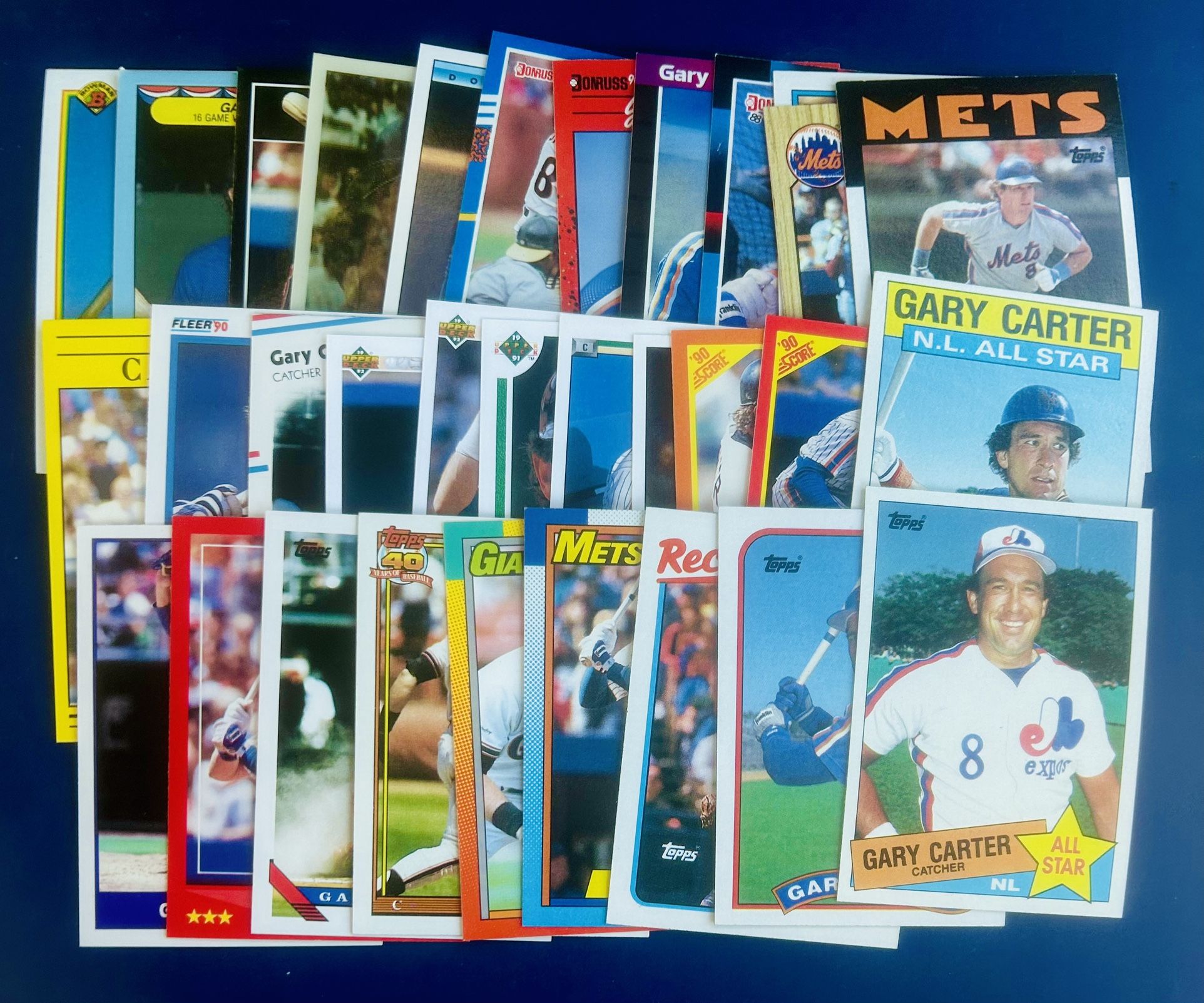 Gary Carter Baseball Card Lot