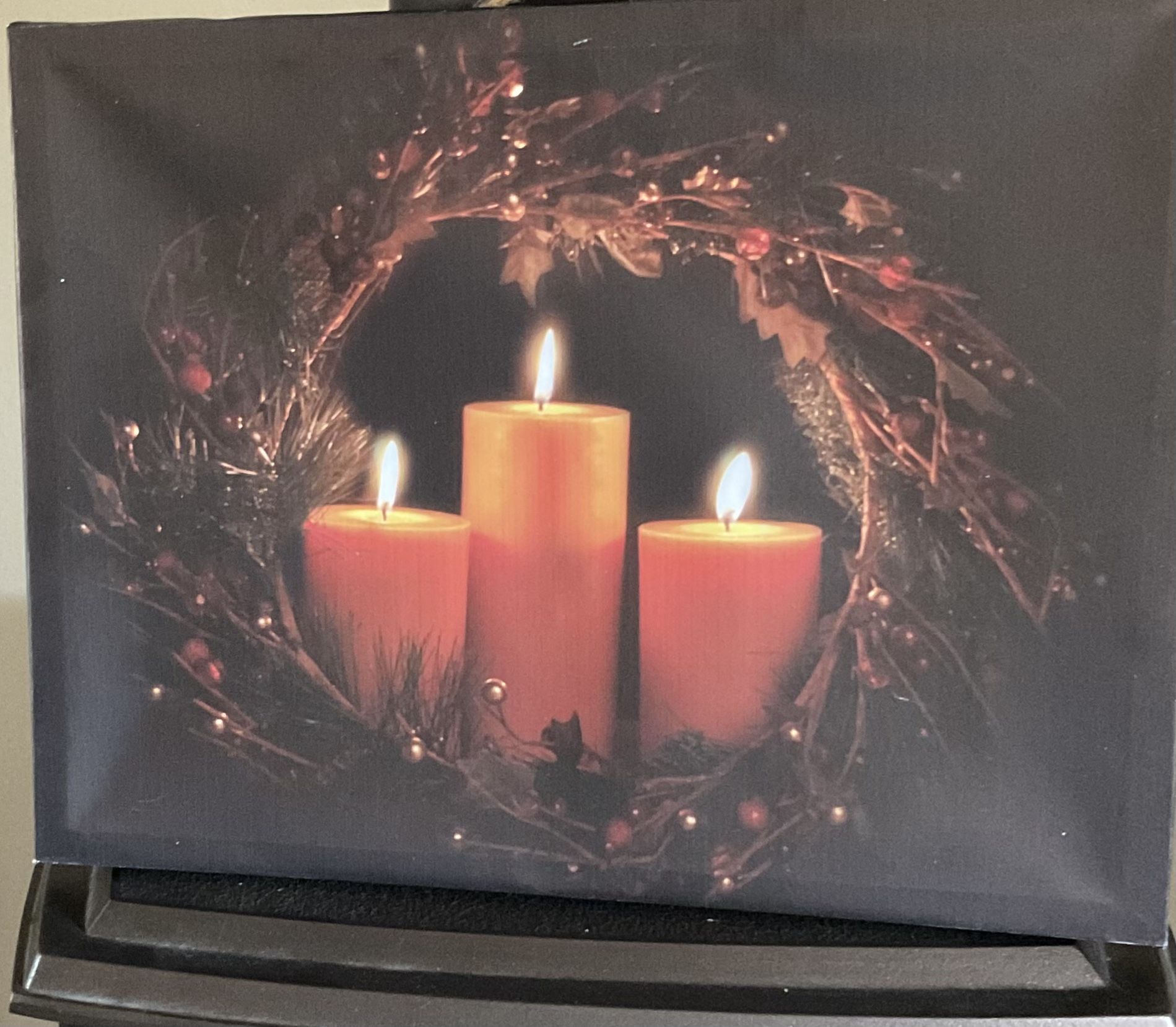 XMAS LIGHTED CANVAS