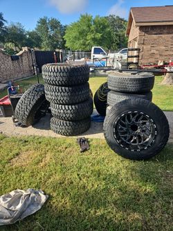 3 sets of rims and tires