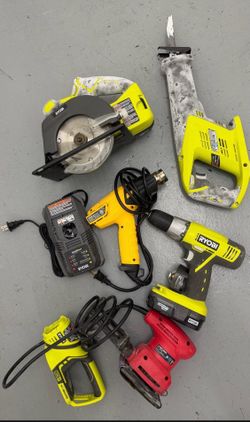Ryobi Power Tool Set with Batteries, Charger & Tool Bag - Used