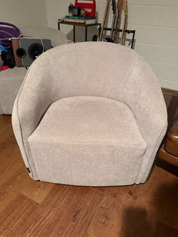 Grey swivel chairs. Set of 2