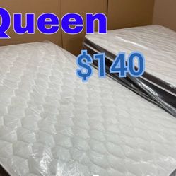 New Queen Plush Pillow Top/Colchones 