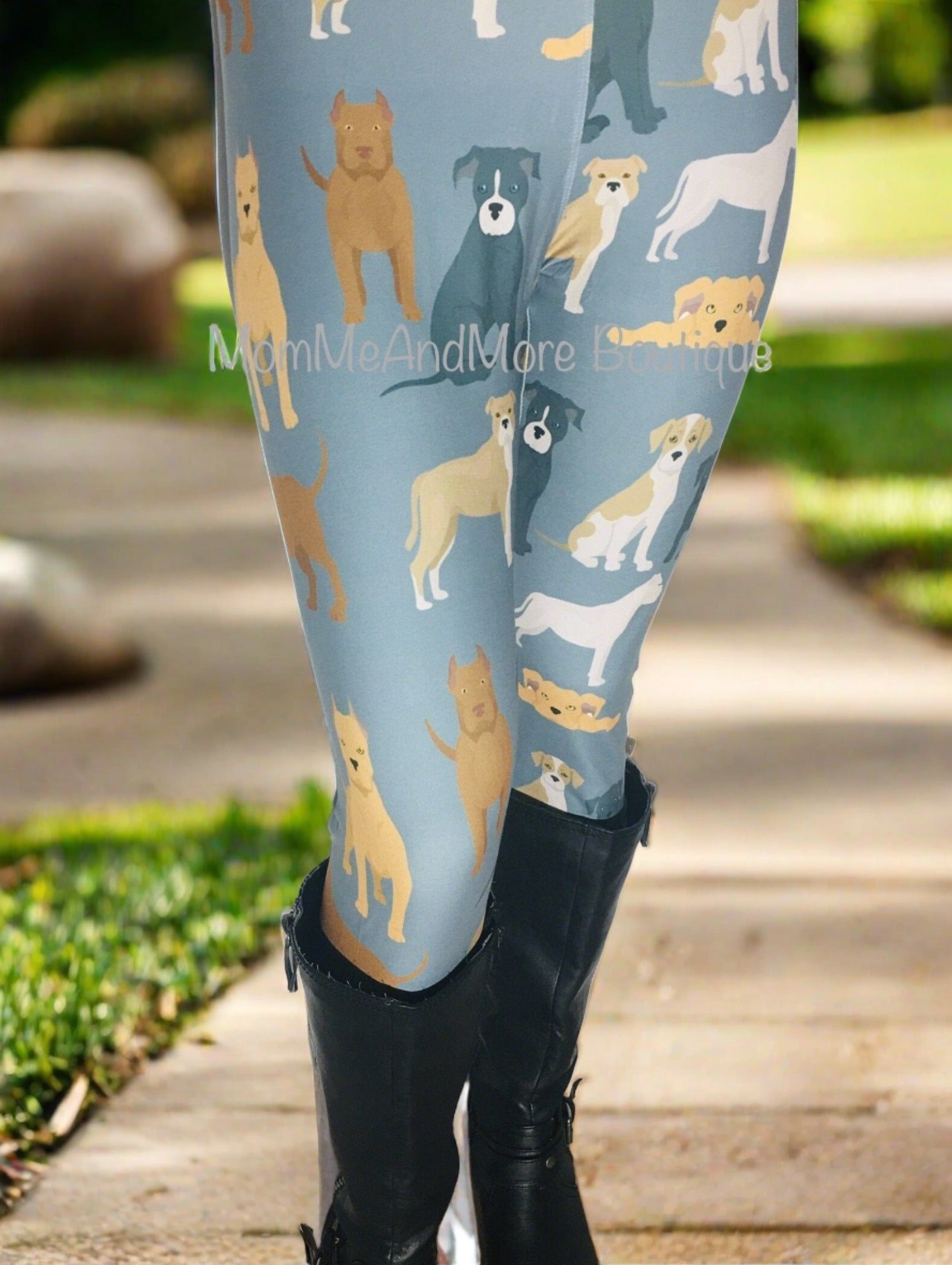 NEW Womens Pit bull Dog Leggings Soft As Lularoe OS/TC