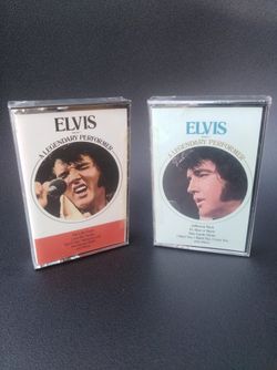 New and Sealed Vintage Cassettes Elvis Presley A Legendary Performer 1&2