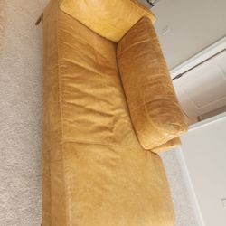 Italian Leather Love Seat/Sofa