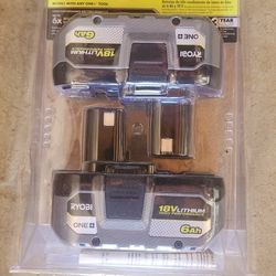RYOBI 6AH 18V BATTERIES NEW