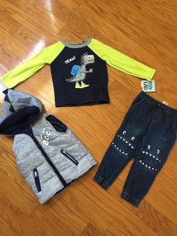 NWT boys 3 pcs outfit set size 24m