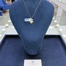 Pendant Diamonds Real Chain Include 10k Gold