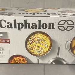 Calphalon 10 Piece Stainless Steel Cookware (original Price $400.00)