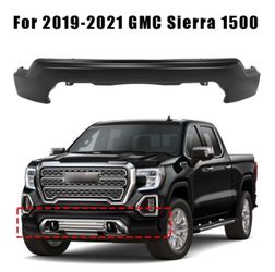 Steel Front Bumper Face Bar W/O Park Assist Hole For 2019-2021 GMC Sierra 1500