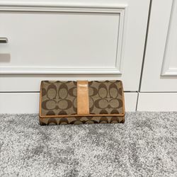 Coach Canvas Large Wallet